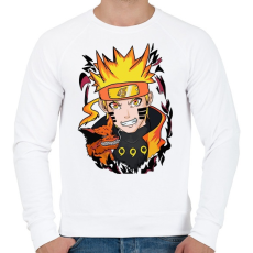 PRINTFASHION Naruto Uzumaki - Férfi pulóver - Fehér