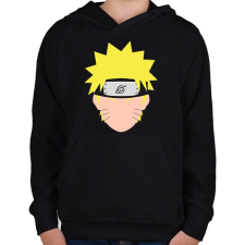 PRINTFASHION Naruto Uzumaki - Gyerek kapucnis pulóver - Fekete gyerek pulóver, kardigán
