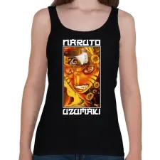 PRINTFASHION Naruto Uzumaki - Női atléta - Fekete női trikó