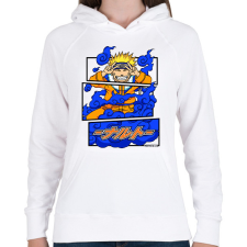 PRINTFASHION naruto uzumaki - Női kapucnis pulóver - Fehér női pulóver, kardigán