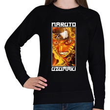 PRINTFASHION Naruto Uzumaki - Női pulóver - Fekete női pulóver, kardigán