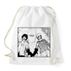 PRINTFASHION Naruto vs Sasuke - Sportzsák, Tornazsák - Fehér