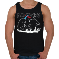 PRINTFASHION Narwars - Férfi atléta - Fekete