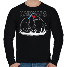 PRINTFASHION Narwars - Férfi pulóver - Fekete férfi pulóver, kardigán