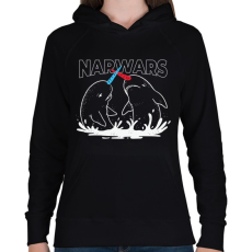 PRINTFASHION Narwars - Női kapucnis pulóver - Fekete