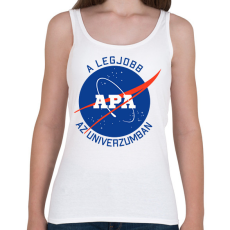 PRINTFASHION Nasa Apa - Női atléta - Fehér