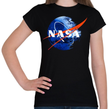 PRINTFASHION NASA Halálcsillag logo - Női póló - Fekete női póló