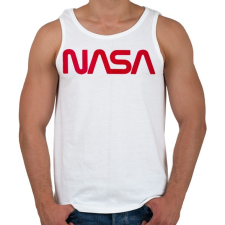 PRINTFASHION Nasa logó - Férfi atléta - Fehér atléta, trikó