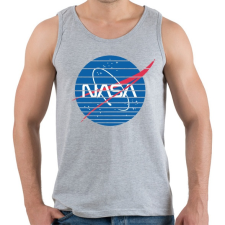 PRINTFASHION Nasa logo - Férfi atléta - Sport szürke atléta, trikó
