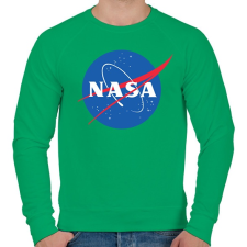 PRINTFASHION NASA logo - Férfi pulóver - Zöld férfi pulóver, kardigán