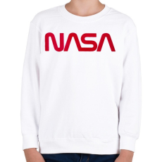 PRINTFASHION Nasa logó - Gyerek pulóver - Fehér