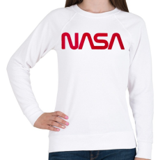 PRINTFASHION Nasa logó - Női pulóver - Fehér
