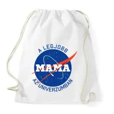 PRINTFASHION Nasa Mama - Sportzsák, Tornazsák - Fehér tornazsák