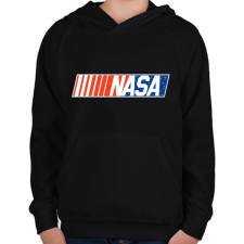 PRINTFASHION NASA project - Gyerek kapucnis pulóver - Fekete gyerek pulóver, kardigán