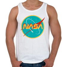 PRINTFASHION Nasa retro - Férfi atléta - Fehér atléta, trikó