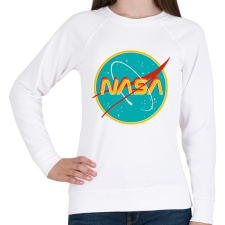 PRINTFASHION Nasa retro - Női pulóver - Fehér női pulóver, kardigán
