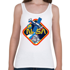 PRINTFASHION NASA space - Női atléta - Fehér női trikó