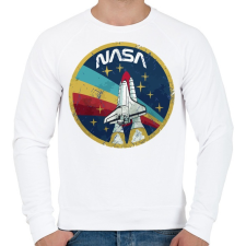 PRINTFASHION NASA vintage - Férfi pulóver - Fehér férfi pulóver, kardigán