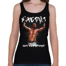 PRINTFASHION Nate Diaz - Női atléta - Fekete női trikó