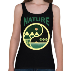 PRINTFASHION Nature jin jang - Női atléta - Fekete