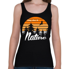 PRINTFASHION Nature  - Női atléta - Fekete női trikó