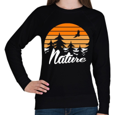 PRINTFASHION Nature - Női pulóver - Fekete női pulóver, kardigán