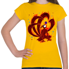 PRINTFASHION Naturo Kyuubi mode - Női póló - Sárga női póló