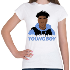 PRINTFASHION NBA Youngboy - Női póló - Fehér