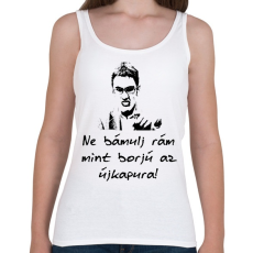 PRINTFASHION ne bámulj rám - Női atléta - Fehér