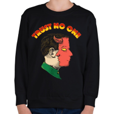 PRINTFASHION Ne bízz meg senkiben - Gyerek pulóver - Fekete gyerek pulóver, kardigán