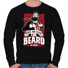 PRINTFASHION Ne félj, itt a szakállam! - Férfi pulóver - Fekete férfi pulóver, kardigán