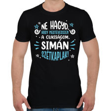 PRINTFASHION Ne hagyd, hogy megtévesszen a cukiságom - Kék - Férfi póló - Fekete férfi póló