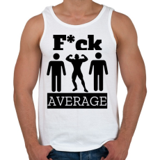PRINTFASHION Ne légy átlagos! - Férfi atléta - Fehér