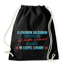 PRINTFASHION Ne legyél lekvár - Sportzsák, Tornazsák - Fekete tornazsák