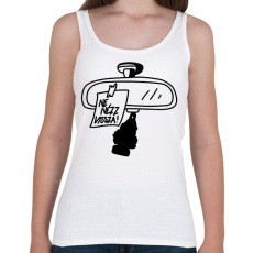 PRINTFASHION Ne nézz vissza - Női atléta - Fehér