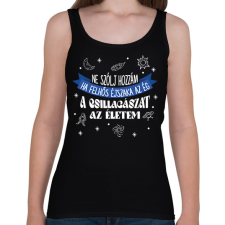 PRINTFASHION Ne szólj hozzám ha... - Női atléta - Fekete női trikó