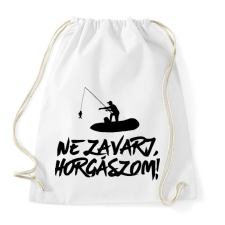 PRINTFASHION Ne zavarj horgászom  - Sportzsák, Tornazsák - Fehér tornazsák