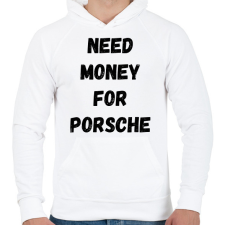PRINTFASHION NEED5 - Férfi kapucnis pulóver - Fehér férfi pulóver, kardigán