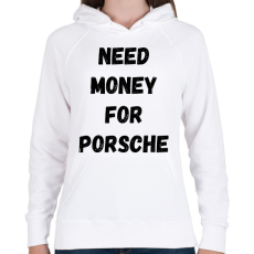 PRINTFASHION NEED5 - Női kapucnis pulóver - Fehér