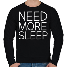 PRINTFASHION Need More Sleep - Férfi pulóver - Fekete férfi pulóver, kardigán