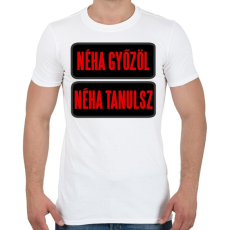 PRINTFASHION néha... - Férfi póló - Fehér