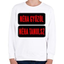 PRINTFASHION néha... - Gyerek pulóver - Fehér gyerek pulóver, kardigán