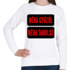 PRINTFASHION néha... - Női pulóver - Fehér női pulóver, kardigán