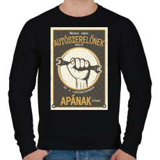 PRINTFASHION Néhány ember autószerelőnek szólít - Férfi pulóver - Fekete