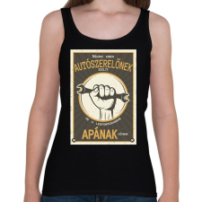 PRINTFASHION Néhány ember autószerelőnek szólít - Női atléta - Fekete női trikó