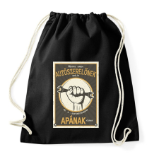 PRINTFASHION Néhány ember autószerelőnek szólít - Sportzsák, Tornazsák - Fekete tornazsák