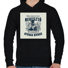 PRINTFASHION Néhány ember úgy szólít, hegesztő - Férfi kapucnis pulóver - Fekete női pulóver, kardigán