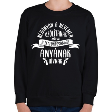 PRINTFASHION Néhányan a nevemen szólítanak - Gyerek pulóver - Fekete gyerek pulóver, kardigán