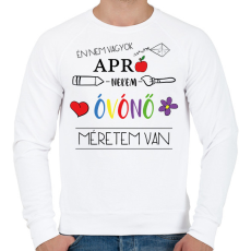 PRINTFASHION Nekem óvónő méretem van - Férfi pulóver - Fehér