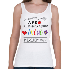 PRINTFASHION Nekem óvónő méretem van - Női atléta - Fehér női trikó
